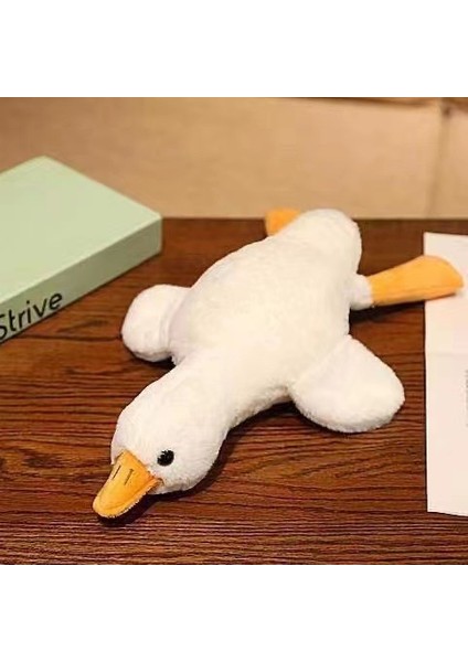 90CM Beyaz Kuğu Peluş Yastık Peluş Oyuncak Bebek Doğum Günü Hediyesi (Yurt Dışından)