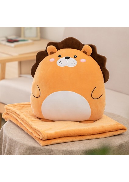 Sevimli Yastık Yorgan 2'si 1 Arada Peluş Oyuncak Bebek Hediyesi (Yurt Dışından)