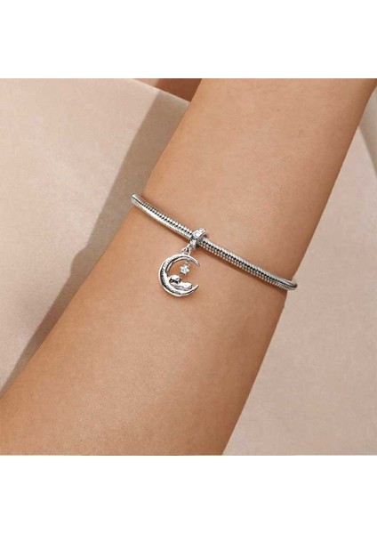 "Seni Herşeyden Çok Seviyorum" Uyuyan Bebek Charm, 925 Ayar Gümüş indirimleri