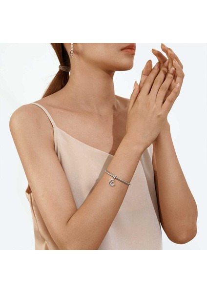 "Seni Herşeyden Çok Seviyorum" Uyuyan Bebek Charm, 925 Ayar Gümüş