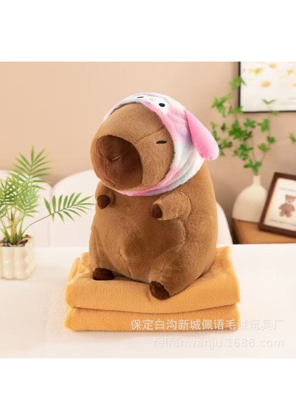 40CM Kirpi Balığı Klima Battaniyesi 2'si 1 Arada Peluş Oyuncak Bebek Yastık Hediye (Yurt Dışından)