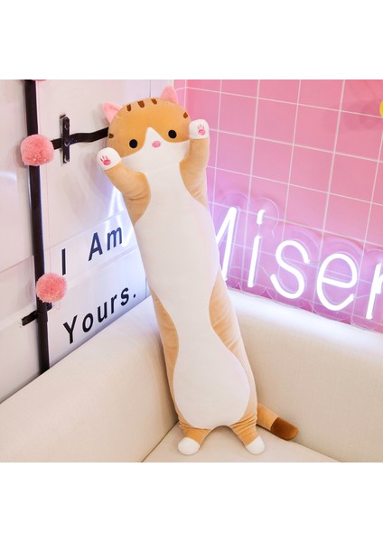 70CM Uzunluğunda Kedi Klip Bacaklar Peluş Oyuncak Bebek Bebek Yastık Hediye (Yurt Dışından)