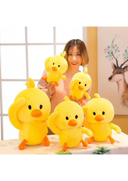 35CM Küçük Sarı Ördek Peluş Oyuncak Bebek Bebek Yastık Hediye (Yurt Dışından)