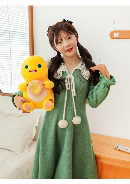 35CM Sevimli Süt Ejderhası Peluş Oyuncak Bebek Yastık Hediye (Yurt Dışından)