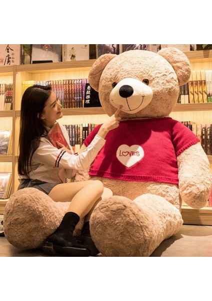 80CM Sevimli Oyuncak Ayı Peluş Bebek Bebek Yastık Hediye (Yurt Dışından)