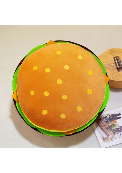50CM Burger Peluş Bebek Oyuncak Yastık Hediye (Yurt Dışından)