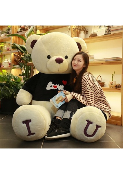 80CM Sevimli Oyuncak Ayı Peluş Bebek Bebek Yastık Hediye (Yurt Dışından)