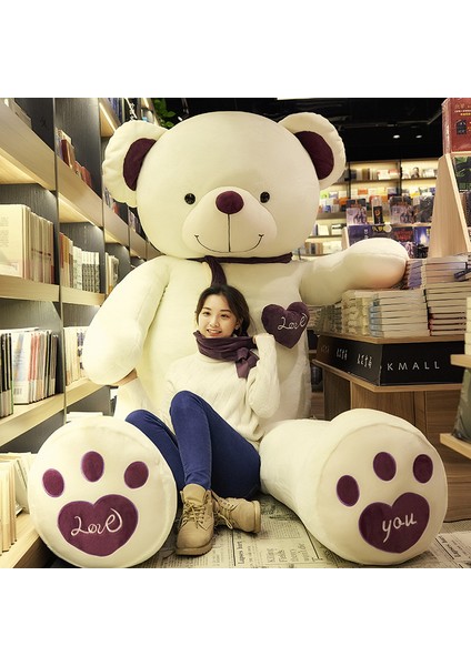 80CM Sevimli Oyuncak Ayı Peluş Bebek Bebek Yastık Hediye (Yurt Dışından)