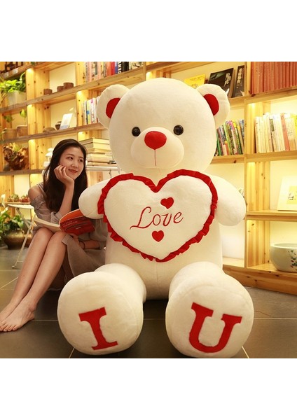 100CM Sevimli Oyuncak Ayı Peluş Bebek Bebek Yastık Hediye (Yurt Dışından)