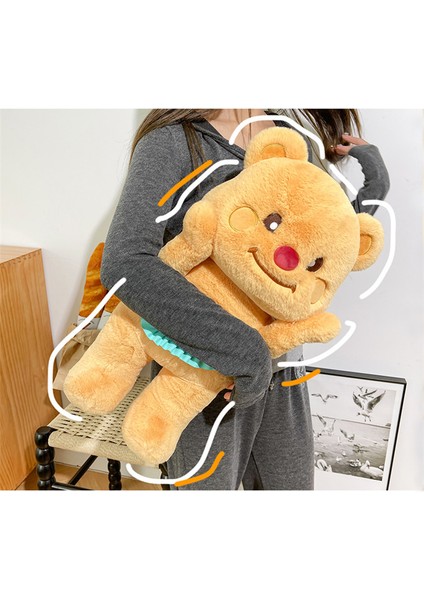 45CM Sevimli Tereyağı Ayı Peluş Bebek Bebek Yastık Hediye (Yurt Dışından)