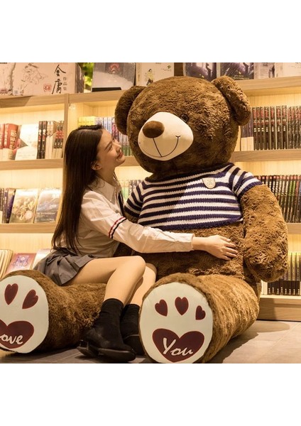 80CM Sevimli Oyuncak Ayı Peluş Bebek Bebek Yastık Hediye (Yurt Dışından)