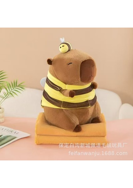40CM Kirpi Balığı Klima Battaniyesi 2'si 1 Arada Peluş Oyuncak Bebek Yastık Hediye (Yurt Dışından)