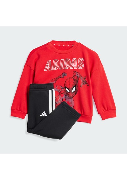 AJF3630 Adidas x Marvel Spider-Man Bebek Eşofman Takımı Kırmızı