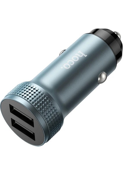 Hoco Z49 Çift USB Girişli Araç Şarj Başlık + USB To Type-C KABLO-(5775) - BLS9661-4223