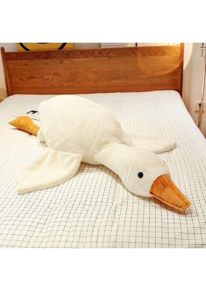 190CM Beyaz Kaz Yastığı Yastık Peluş Oyuncak Bebek Doğum Günü Hediyesi (Yurt Dışından)