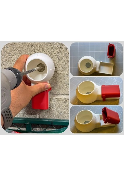 Matkap Ucu Toz Toplayıcı Aparat, Matkap Toz Kapağı, Toz Tutucu Tozlanma Önleyici Hazne