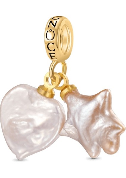 Ocean Love Star Inci Charm, 925 Ayar Gümüş