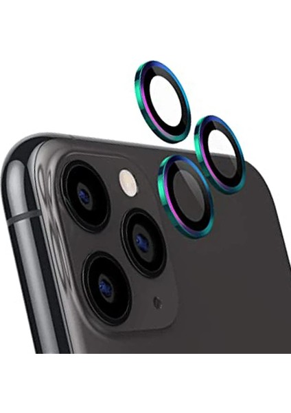 Ally Iphone 12 Pro 3D Metal Çerçeveli Kamera Lens KORUYUCU-(5775) - BLS6969-6242