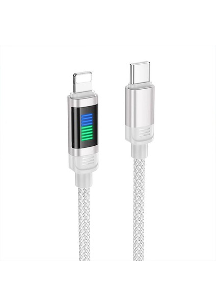 Hoco U126 Lantern 100W Type-C To iPhone Lightning Hızlı Data ve Şarj KABLOSU-(577 - BLS9344-9161
