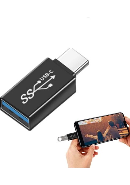 Ally Dişi USB To Type-C Otg Çevirici Dönüştürücü ADAPTÖR-(5775) - BLS7583-5746