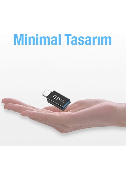 Ally Dişi USB To Type-C Otg Çevirici Dönüştürücü ADAPTÖR-(5775) - BLS7583-5746