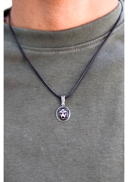 Aslan Büstü Model 925 Ayar Gümüş Erkek Kolye 201024251 fiyatları