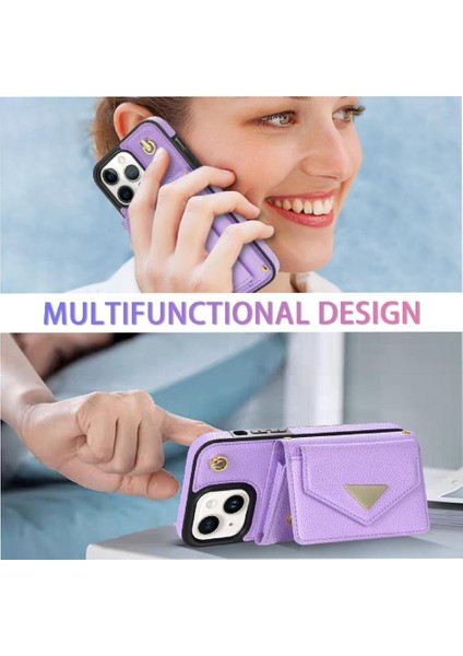 IPhone 14 Plus Akordeon Kart Cüzdan Kılıf Kart Tutucu Pu ile Uyumlu (Yurt Dışından) modelleri