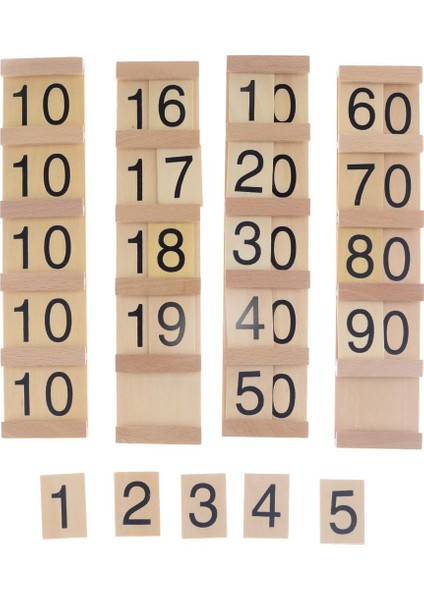 Matematik Oyuncak Sayarak Ahşap Numarası Ekleyin (Yurt Dışından)