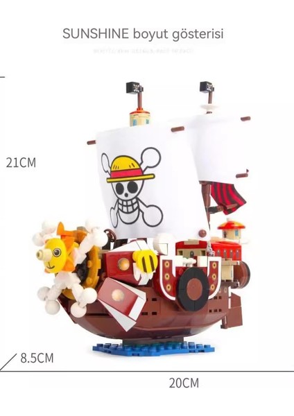 One Piece Miles Sunshine Korsan Gemisi Chopper Figür Montaj Yapı Taşları Oyuncak (Yurt Dışından) fiyatları