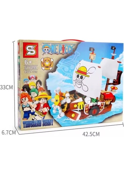 One Piece Miles Sunshine Korsan Gemisi Chopper Figür Montaj Yapı Taşları Oyuncak (Yurt Dışından) modelleri