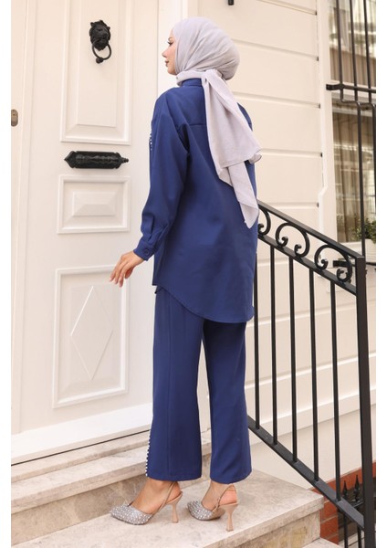 Inci Detaylı Takım Indigo 19259 fırsatları