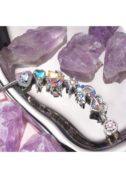 Renk Değiştiren Ay Charm, 925 Ayar Gümüş fiyatları