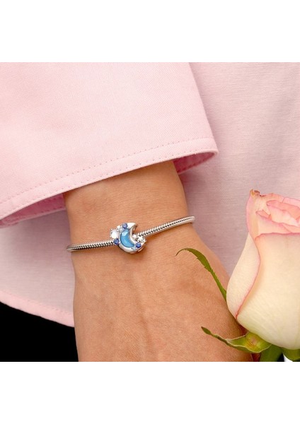 Renk Değiştiren Ay Charm, 925 Ayar Gümüş fırsatları