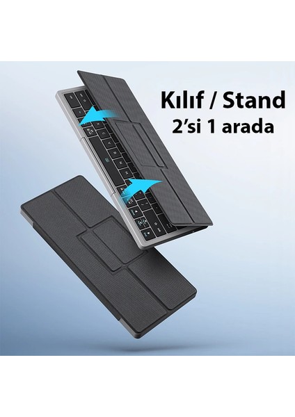 Dux Ducis Universal Ok Series Kablosuz Bluetooth Klavye Touchpad KILIF-(5775) - BLS2194-9967