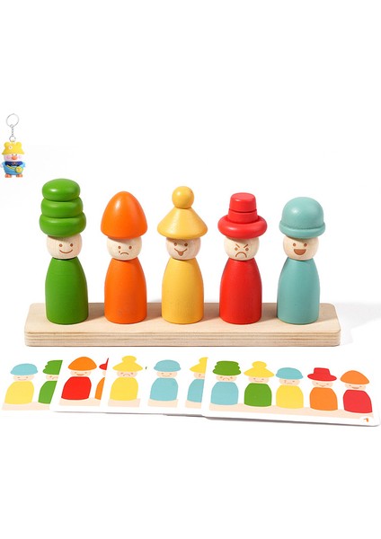 Erken Çocukluk Eğitimi Montessori Kötü Adam Renk Ifadesi Jenga Müzik El-Göz Koordinasyon Oyuncakları Ince Motor Renk Bilişi (Yurt Dışından)