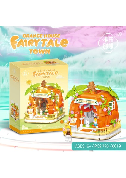 Mini Sokak Sahnesi Yapı Taşları Tam Set Yapboz Oyuncakları Panda Yapı Süsü (Yurt Dışından)