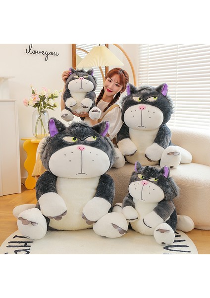 45CM Lucifer Kedi Peluş Oyuncak Bebek Yastık Hediye (Yurt Dışından)