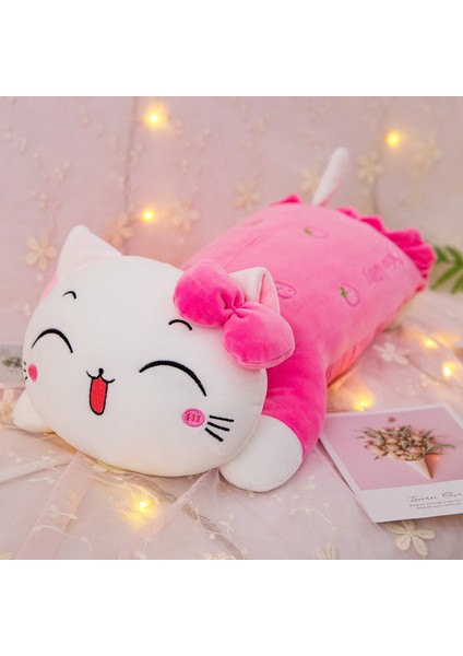 60CM Sevimli Kedi Peluş Oyuncak Bebek Yastık Hediye (Yurt Dışından)