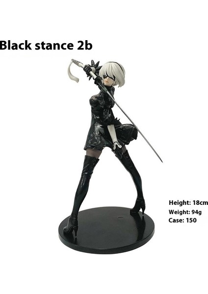 Yulha 2b Miss Beauty Tek Figür Anime Süsleri Jingpin (Yurt Dışından)
