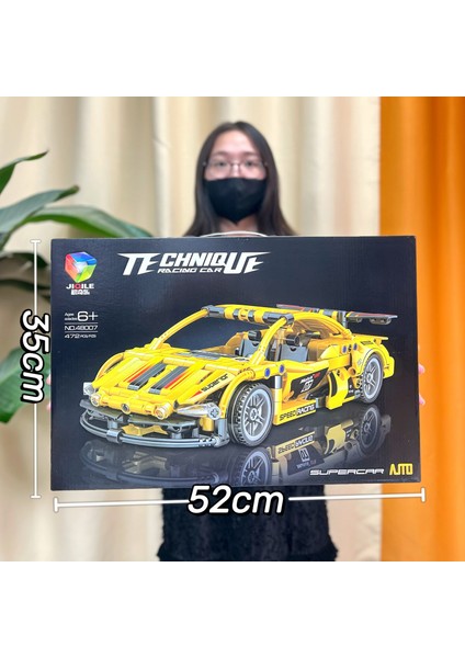 Lamborghini Spor Araba Araba Modeli Tak ve Oyna Yapı Taşı Oyuncakları (Yurt Dışından)