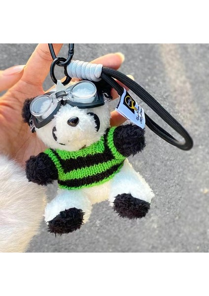 Ins Net Kırmızı Pilot Ayı Peluş Bebek Çanta Anahtarlık Çekicilik (Yurt Dışından)