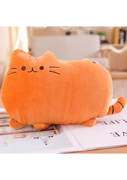25CM Sevimli Kurabiye Kedi Peluş Oyuncak Bebek Yastık Hediye (Yurt Dışından)