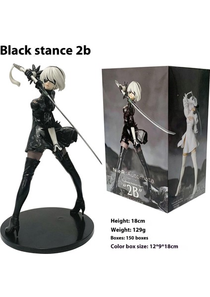 Yulha 2b Miss Beauty Tek Figür Anime Süsleri Jingpin (Yurt Dışından)