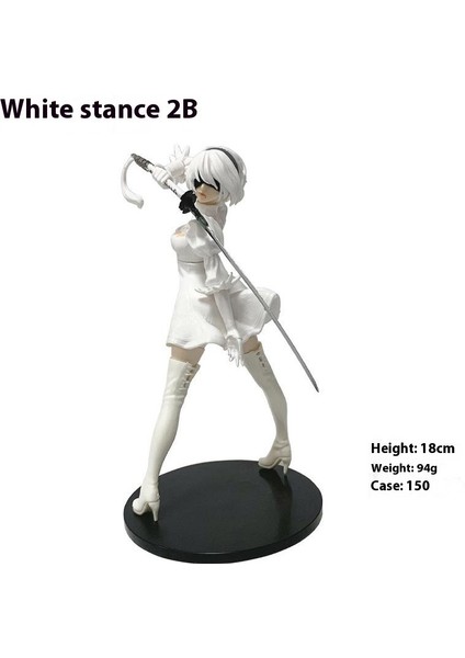Yulha 2b Miss Beauty Tek Figür Anime Süsleri Jingpin (Yurt Dışından)