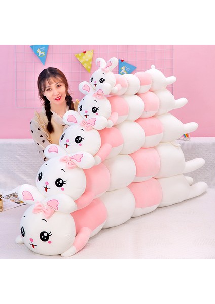 110CM Sevimli Tavşan Peluş Oyuncak Bebek Yastık Hediye (Yurt Dışından)