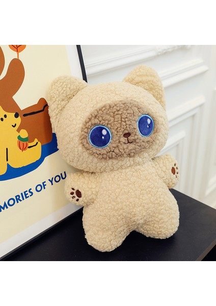 60CM Siyam Kedisi Peluş Oyuncak Bebek Yastık Hediye (Yurt Dışından)