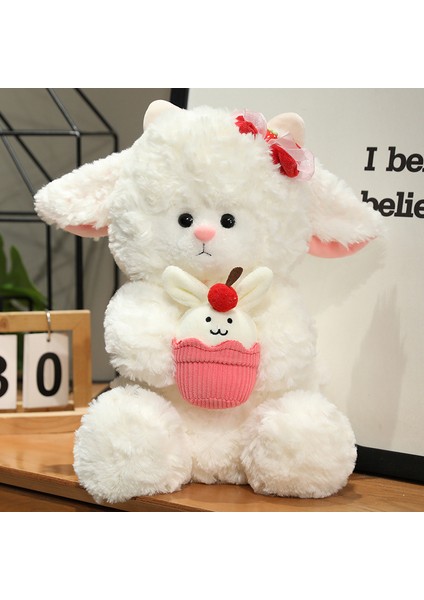 35CM Sevimli Kuzu Peluş Oyuncak Bebek Yastık Hediye (Yurt Dışından)