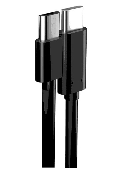 Type-C To Micro USB Çevirici Dönüştürücü Kablo 80 cm