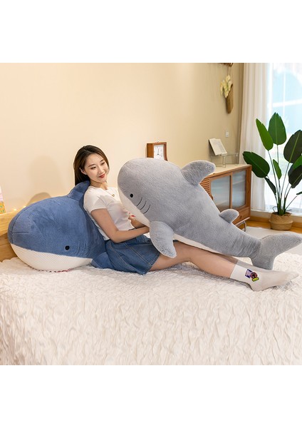 110CM Köpekbalığı Peluş Oyuncak Bebek Yastık Hediye (Yurt Dışından)