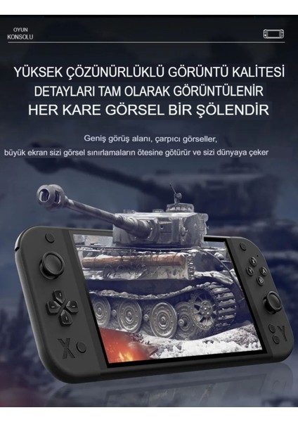 G90 7 Inç IPS Hd Ekran Oyun Konsolu Linux Işletim ve Çoklu Sistem Emülatörü Arcade Oyun Konsolu